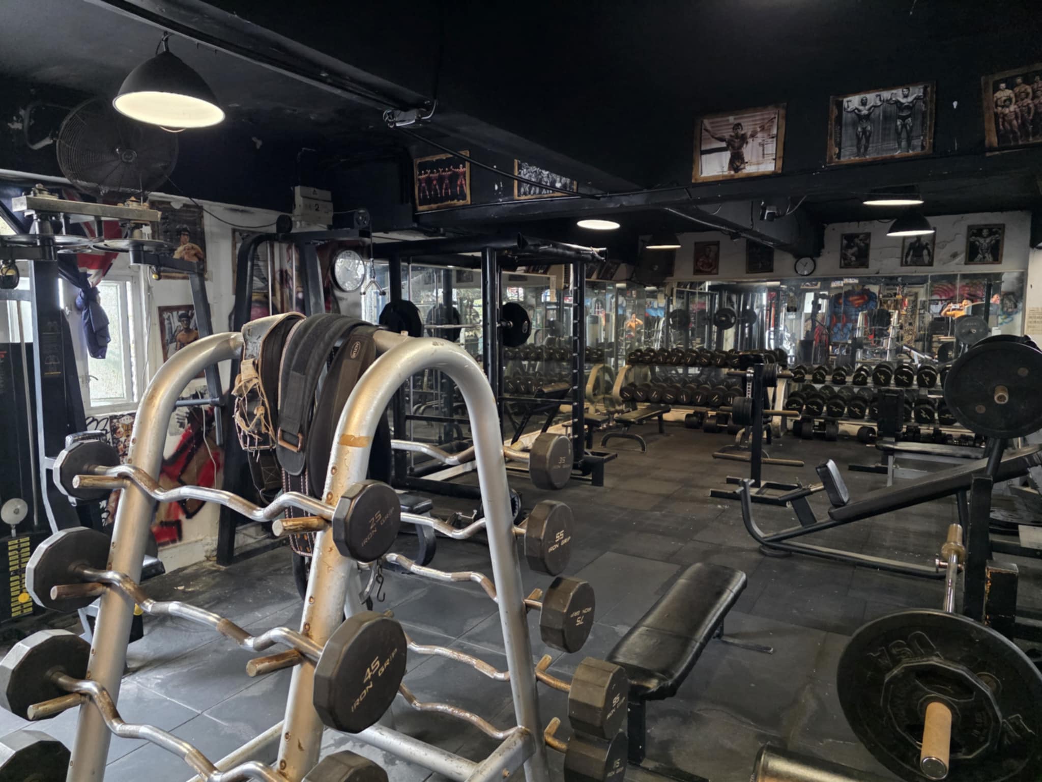 Retro Gym Workout Area